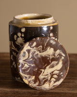 19th Century Marbleized Terracotta Storage Jar 5, Grottaglie, Italy - Lone Fox