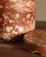 19th Century Marbleized Terracotta Storage Jar 6, Grottaglie, Italy - Lone Fox