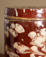 19th Century Marbleized Terracotta Storage Jar 7, Grottaglie, Italy - Lone Fox