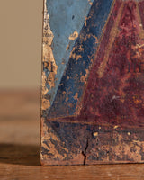 19th Century Mother Mary Oil Painting on Wood - Lone Fox