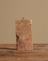 19th Century Mother Mary Oil Painting on Wood - Lone Fox