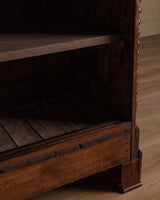 19th Century Pine & Marble Top Bar w/ Bobbin Columns, France - Lone Fox