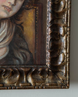 19th Century Portrait of Young Girl in Original Frame - Lone Fox