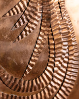 Copper Tole Peacock in Oak Frame, 1970's