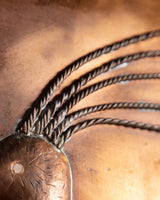 Copper Tole Peacock in Oak Frame, 1970's