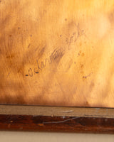 Copper Tole Peacock in Oak Frame, 1970's