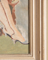 Art Deco Seated Woman Portrait, Italy, 1930s