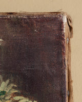 Daisies in Vase Still Life Oil Painting, 1940's