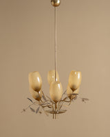 Paavo Tynell Chandelier, Model 9029/6, 1940's