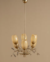 Paavo Tynell Chandelier, Model 9029/6, 1940's