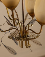 Paavo Tynell Chandelier, Model 9029/6, 1940's