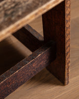 Arts & Crafts Pyrography Painted Poppies Chair, Early 20th Century