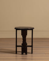 Arts & Crafts Black Painted Octagonal Side Table, 1920's