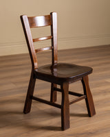 Set of 6 Belgian Brutalist Oak Dining Chairs, 1970's