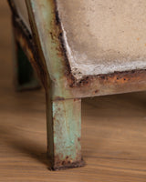 Square Concrete Planter w/ Metal Frame by Willy Guhl, 1960s