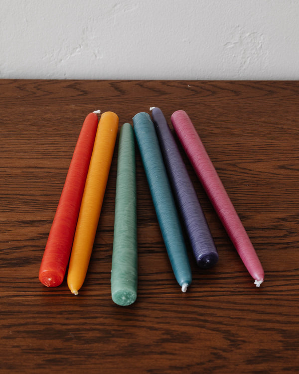 Taper Candles - Rainbow (Set of 6)