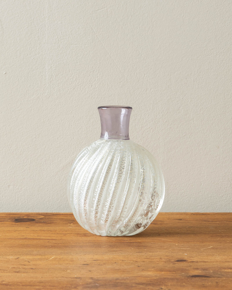 Silver Foil Murano Vase by Larry Laslo for Mikasa