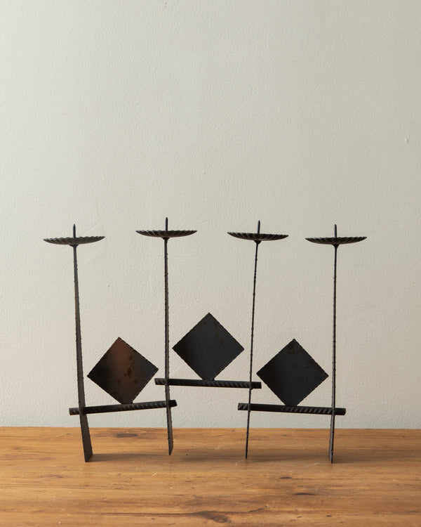 Brutalist Rebar Candlestick Holder