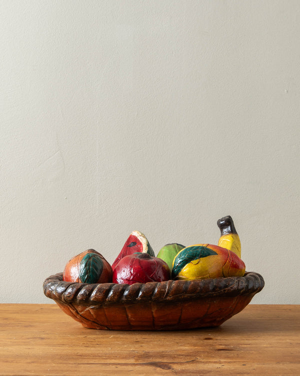 Leather Wrapped Fruits in Basket