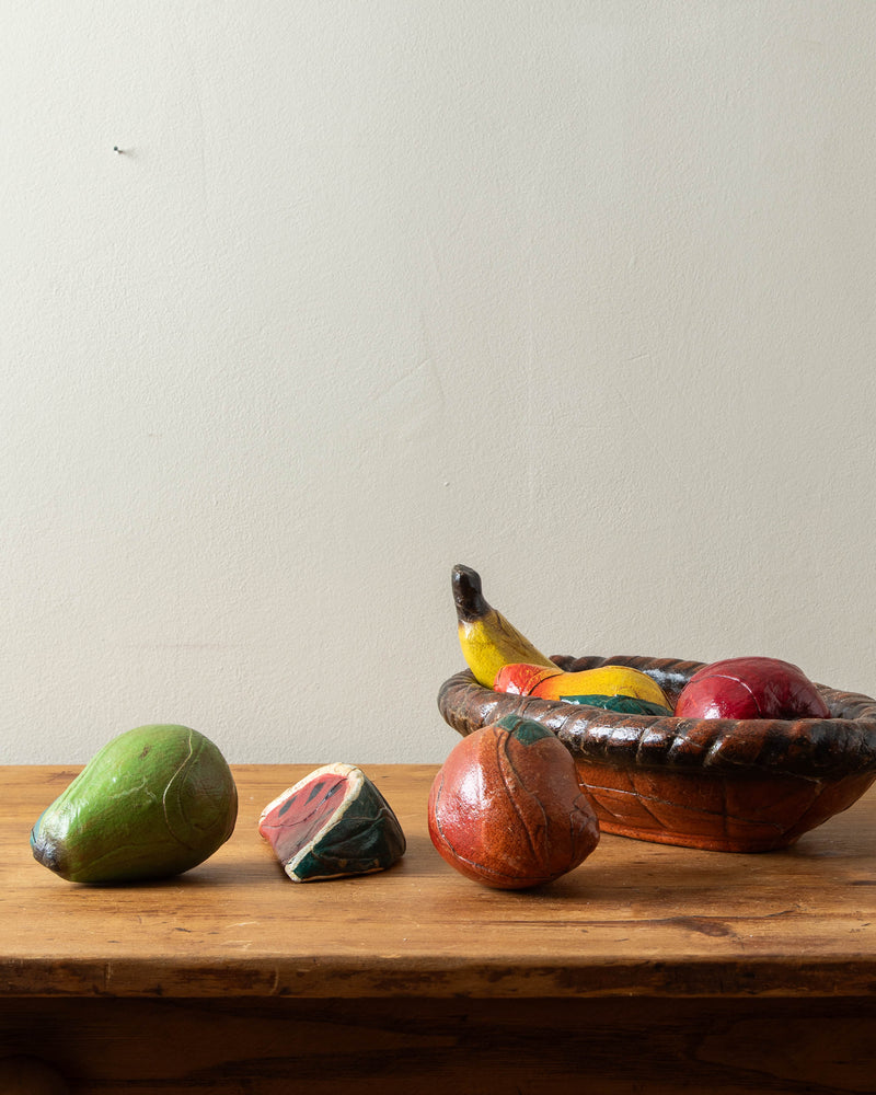 Leather Wrapped Fruits in Basket