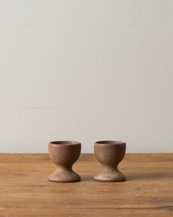 French Matte Stoneware Egg Cups (set of 2)