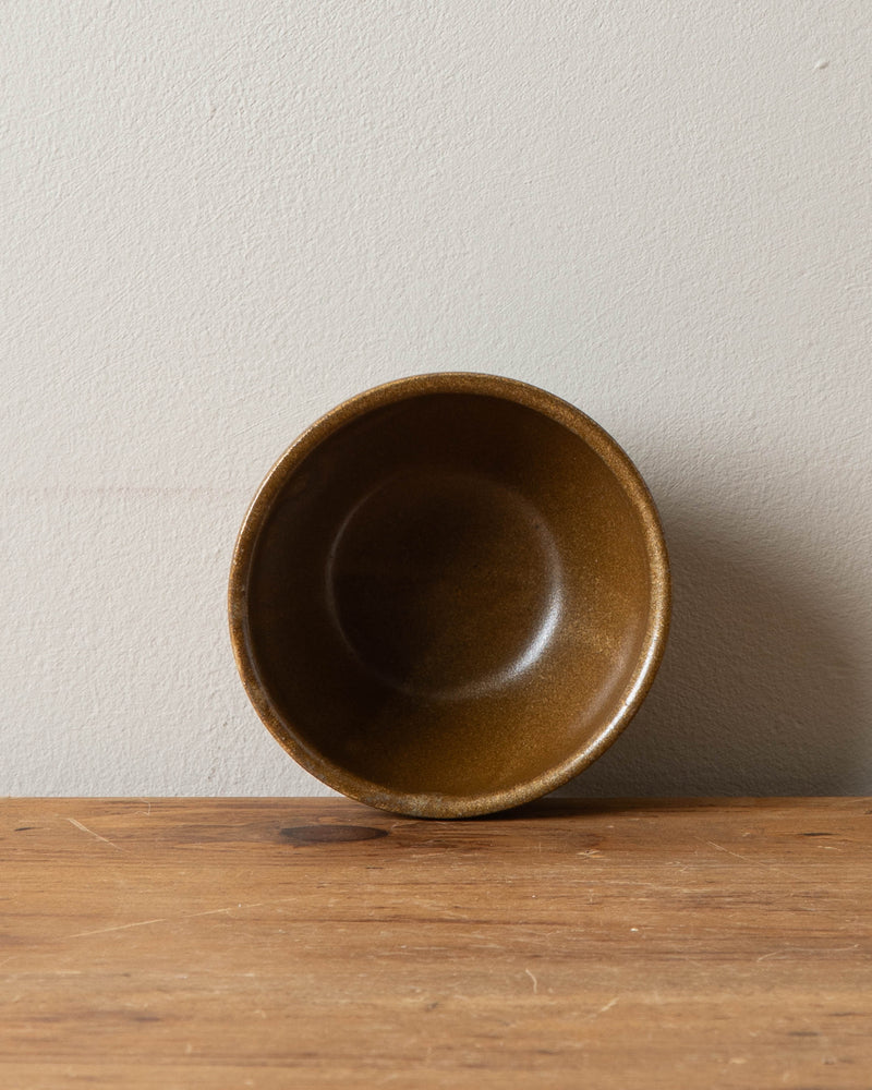 Small Brown French Stoneware Bowl, 1980's