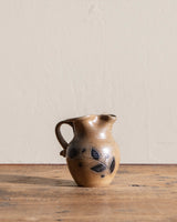 Salt Glaze Floral Studio Pottery Pitcher