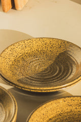 Set of 4 French Stoneware Plates