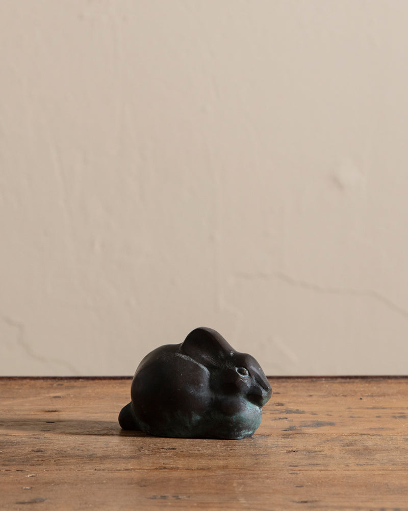 Cast Bronze Rabbit Sculpture