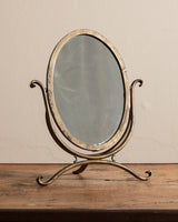 Brass Oval Tabletop Mirror, Italy, 1960's