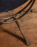 Brass Oval Tabletop Mirror, Italy, 1960's