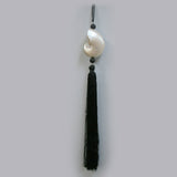 46" Nautilus Shell Black Tassel - Lone Fox