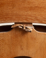 Dutch Brutalist Oak & Leather Lounge Chair, 1970's