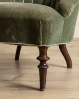 Pair of Swedish Tassel Back Mohair Parlor Chairs, 1930's