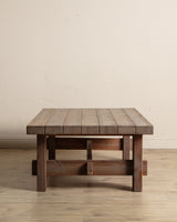 Brutalist Pine Coffee Table by Jens Lyngsoe, Denmark, 1970's