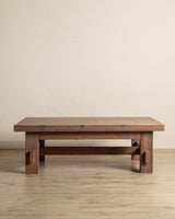 Brutalist Pine Coffee Table by Jens Lyngsoe, Denmark, 1970's