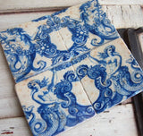Delft Mermaids Stone Coasters