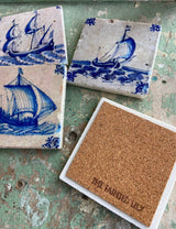 Delft Boat Stone Coaster