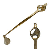 Vintage Polished Brass Horse Head Candle Snuffer