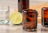 Handblown Shooter Glasses - Tamarind