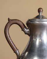 5pc Pewter + Wood Tea Set - Lone Fox