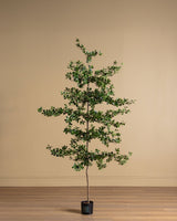 6-8ft Shady Lady Faux Olive Tree w/ Real Wood Trunk - Lone Fox
