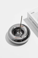 Chrome Incense Stone