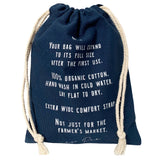 French market bag: Navy