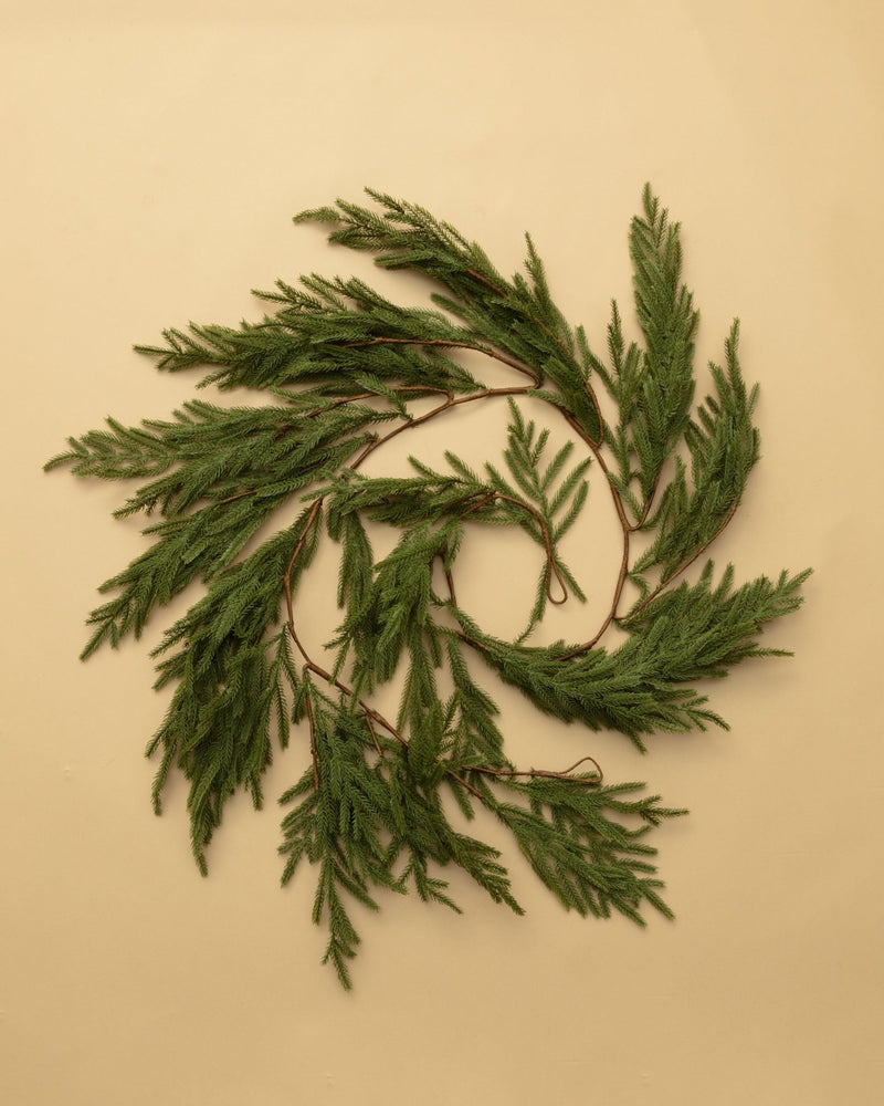 72"L Faux Drooping Cypress Garland - Lone Fox