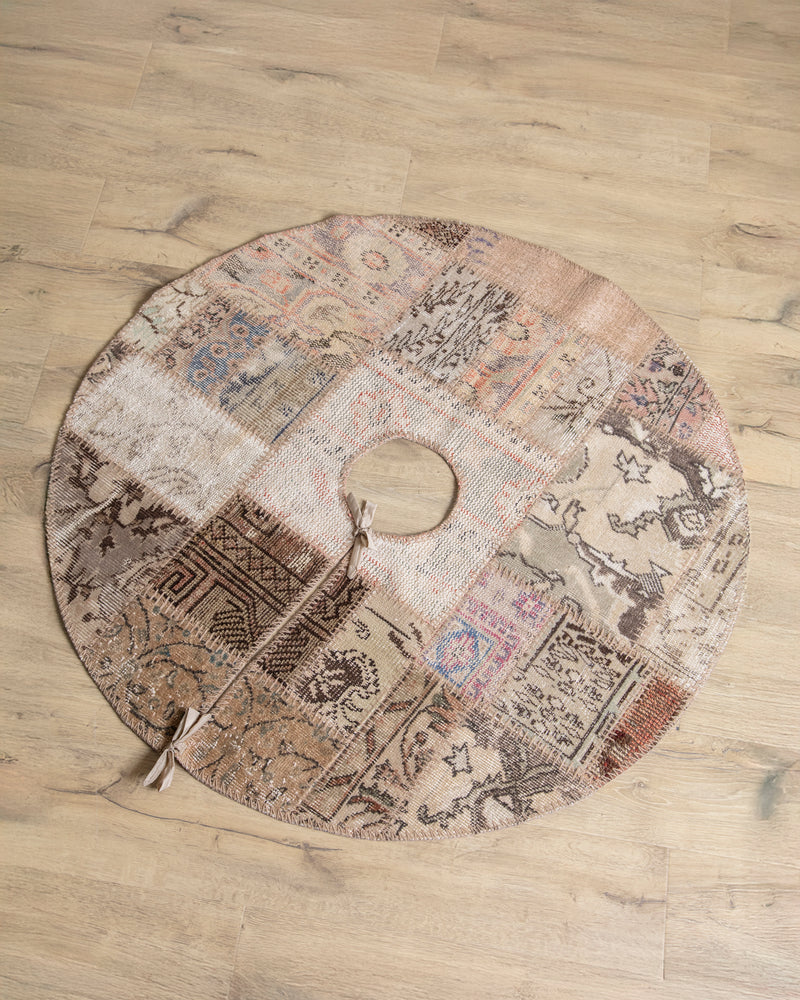 Vintage Turkish Kilim Patchwork Tree Skirt #02