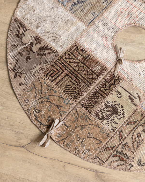 Vintage Turkish Kilim Patchwork Tree Skirt #02