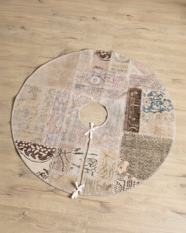 Vintage Turkish Kilim Patchwork Tree Skirt #03