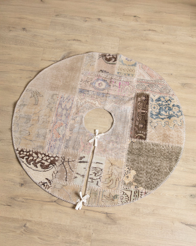 Vintage Turkish Kilim Patchwork Tree Skirt #03