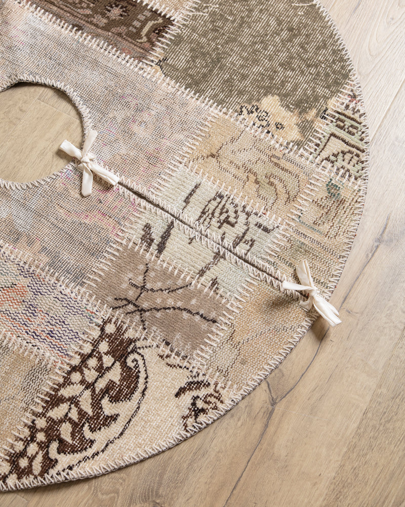 Vintage Turkish Kilim Patchwork Tree Skirt #03